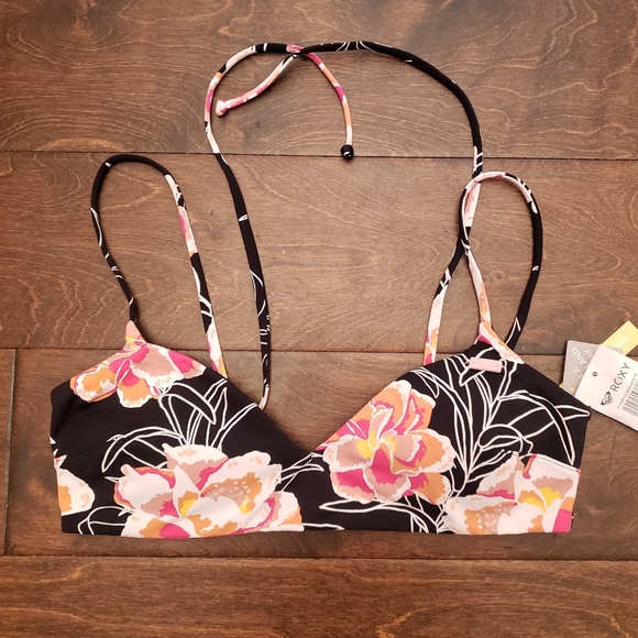 BNWT ~ Roxy Athletic Floral Bikini Set - Picture 7 of 12